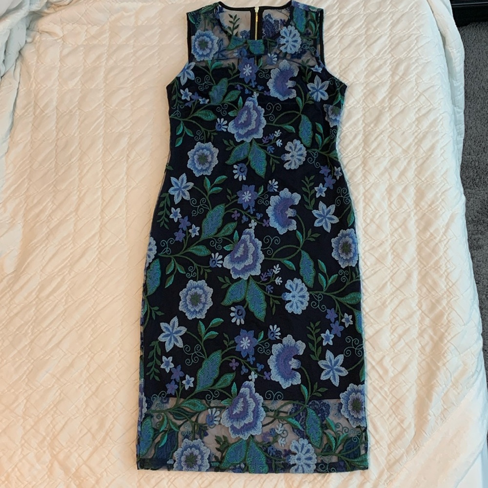 Calvin Klein Embroidered Dress